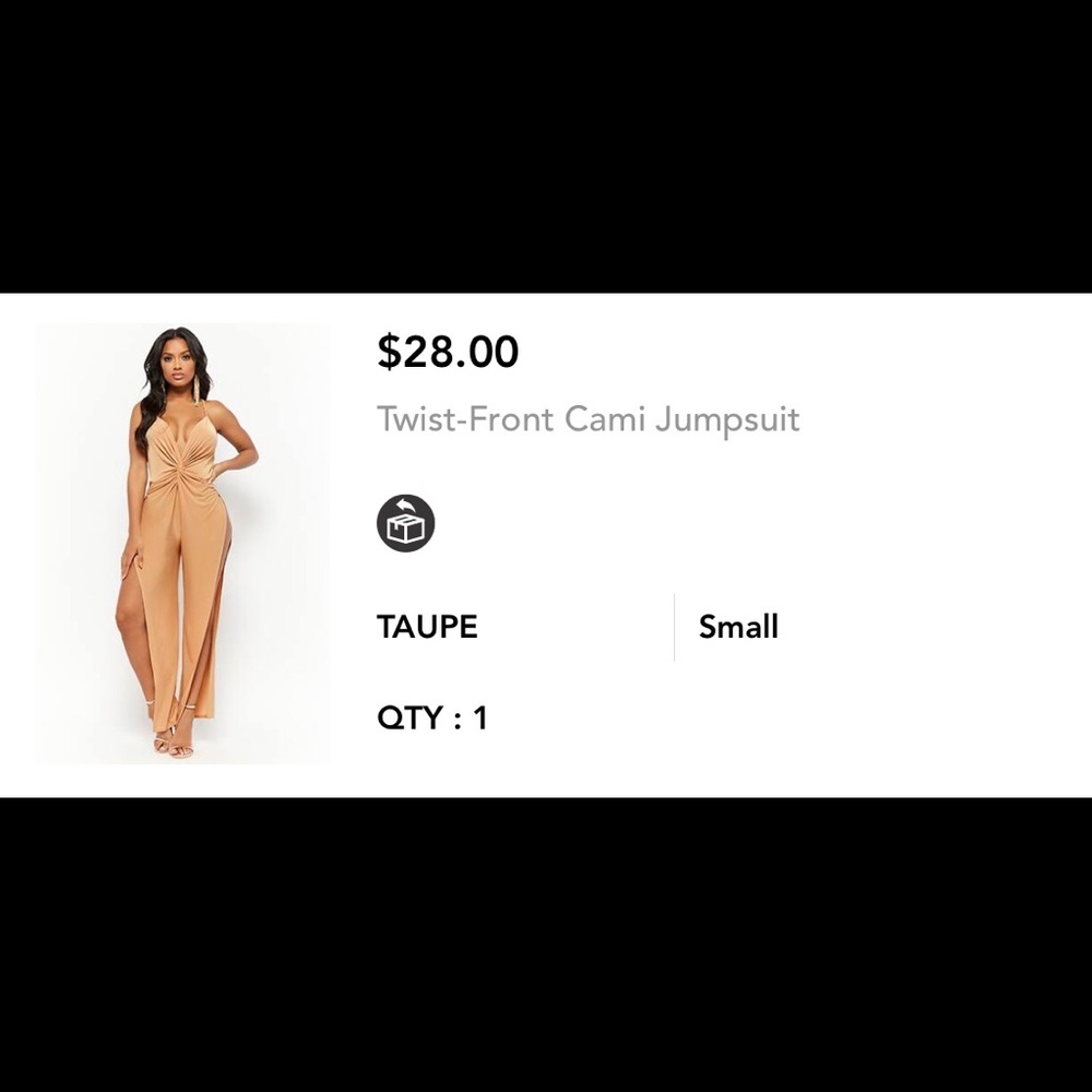 Twist Front Cami Jumpsuit